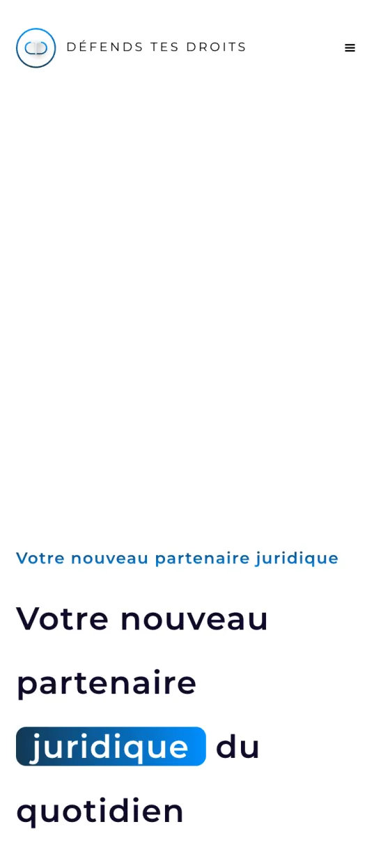 Le site Défends tes droits sur téléphone