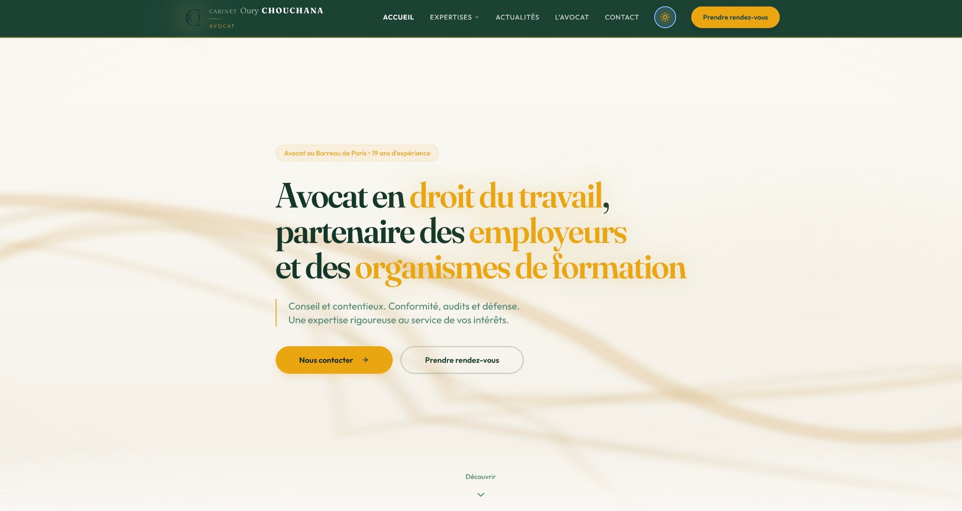 Oury Chouchana Avocat - Mode jour